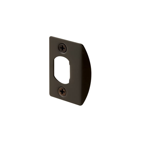 Placa de cierre de puerta PRIME-LINE E 2516 Steel Bronze, paquete de 2