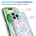 thumbnail image 5 of Magnetic Case for iPhone 16 Pro Max Support Wireless Charging, Floral Stars Butterfly Pattern Print Design Rugged Shockproof Cover for Women Girls, Flower Protective Phone Case Cover, Stars, 5 of 7