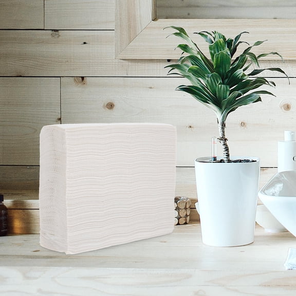 WORGEOUS 180pcs White Recycled Bathroom Paper Towels, Absorbent and Quick Drying for Commercial and Home Use