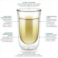 thumbnail image 2 of Teabloom TULIP TEA AU LAIT INSULATED TASTING GLASSES-Set of 4, 2 of 5