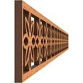 thumbnail image 3 of Ekena Millwork 46 3/8"W x 4"H x 3/8"T Daisy Fretwork Moulding, Cherry, 3 of 13