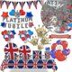thumbnail image 1 of Union Jack Party Supplies Queens Platinums Jubilee Decoraciones Bandera Nuevo, 1 of 2