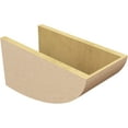 thumbnail image 5 of 9"W x 18"D x 9"H Wide Durham Rough Cedar Woodgrain TimberThane Corbel, Primed Tan, 5 of 6