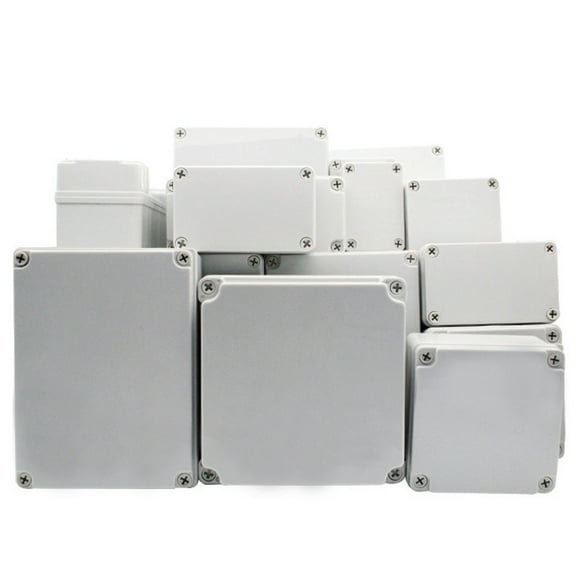 SENRISE ABS Junction Box Electrical Project Enclosure Box Protection IP67 Waterproof White 125×125×75mm