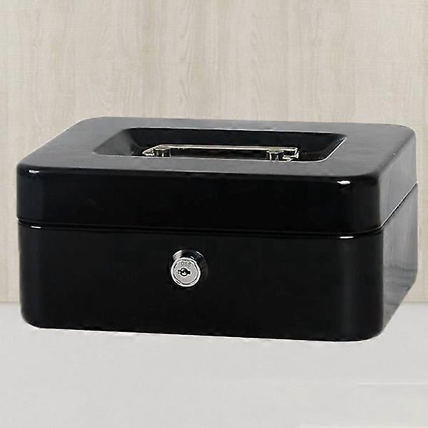 Lockable Small Steel Cash Box with Lockable Lid, money safe. | Walmart ...
