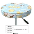 thumbnail image 4 of Daiia Cute Gnome Bee Collects Honey Stool Covers Round,Round Bar Stool Covers Waterproof Bar Chair Covers Washable Stool Cushion Slipcover for 12-14 Inch Chair-13 inch, 4 of 7