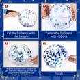 thumbnail image 3 of Kit de globos Sratte para Halloween, 60 unidades, 30,5 cm, negro, azul y blanco, 3 of 7