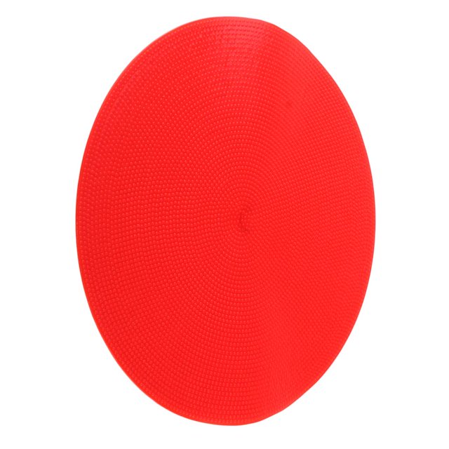 Marqueurs de Taches de Soccer Soccer Colorés Cercles Antidérapants pour Sports, Perceuses Rouges