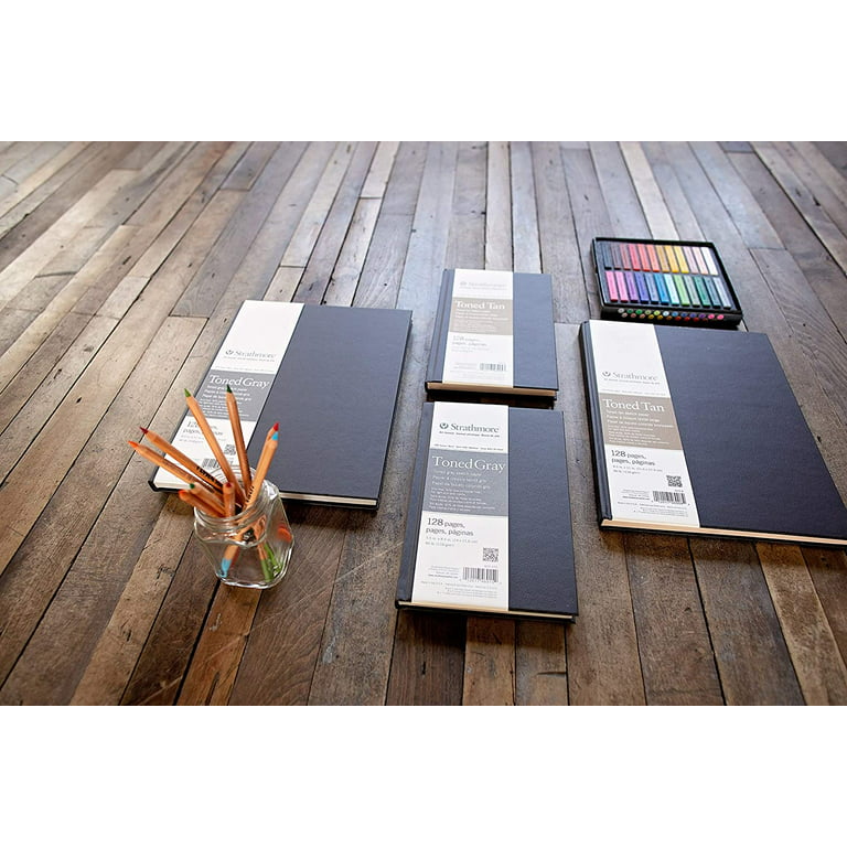 Strathmore Hardbound Mixed Media Toned Art Journal, 400 Series, 8.5 x  5.5, Tan - Yahoo Shopping
