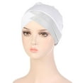 thumbnail image 4 of Baqcunre Wrap Cap for Women Black Hair, Womens Casual Head Hat Cap Headwear Muslim Turban Cap Headwrap Turban Cap, Satin Wrap Cap, Sleep Caps for Women, 4 of 4