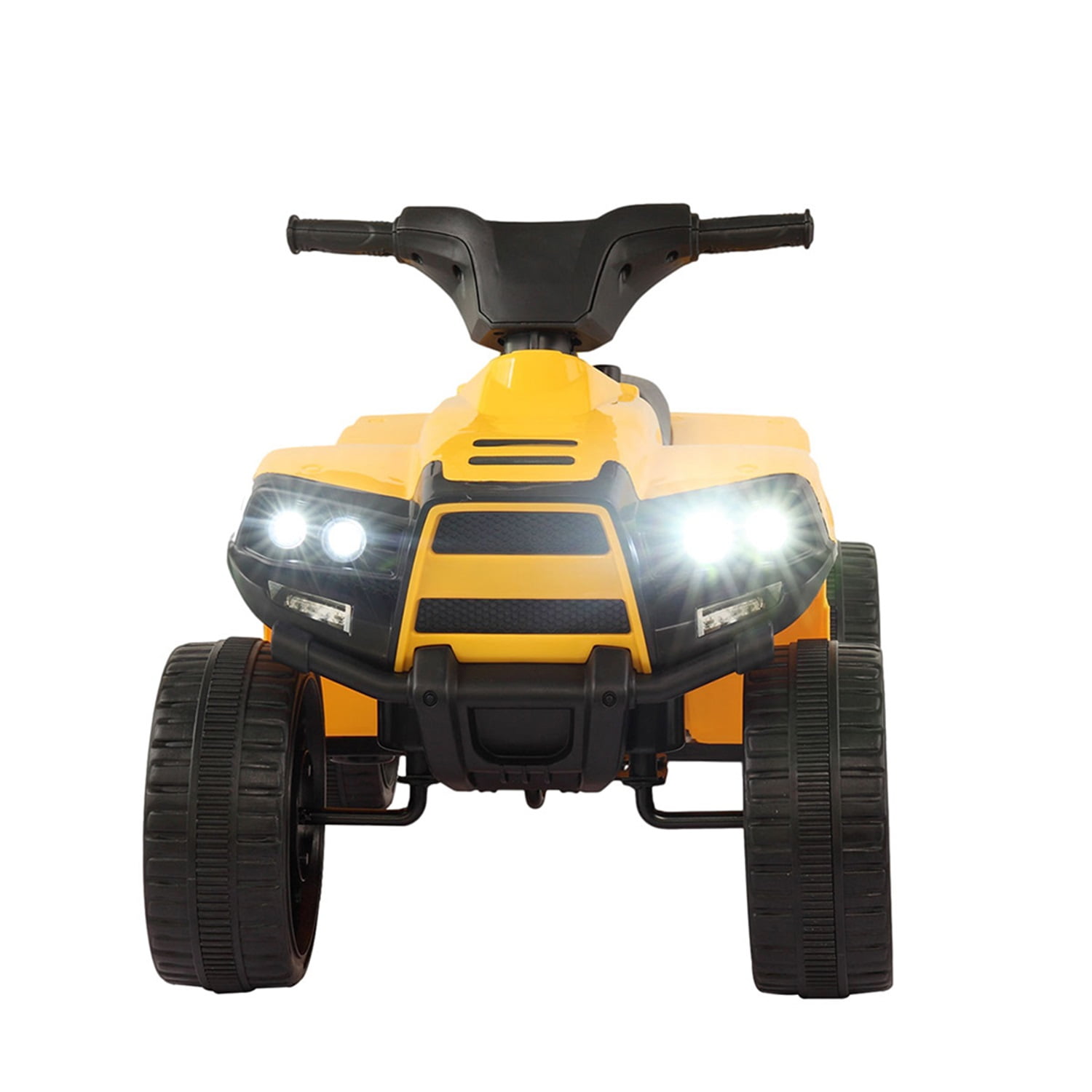 CIPACHO 6V Toddler Ride-On Car, Electric Kids Indoor Outdoor and Quad Car with LED Light, Yellow CIPACHO 6V Toddler Ride-On Car, Electric Kids Indoor Outdoor and Quad Car with LED Light, Yellow