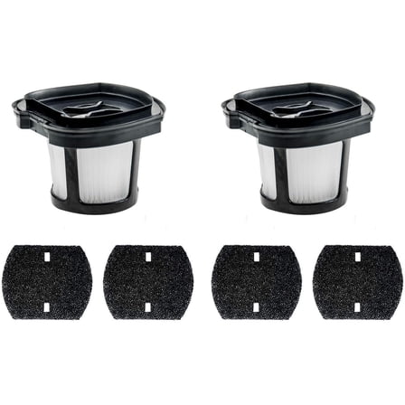 2579 Vacuum Replacement Filters Compatible with Bissell Pet Hair Eraser 2390A 2389 & AutoMate 2284W Lithium Ion Cordless Hand Vacuum,Compare to Part # 1614212, 1614203 & 1614204