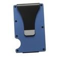 thumbnail image 2 of Titular de la tarjeta de crédito Yinane Cartera de bloqueo aleación de aluminio para hombre bolsillo dinero viaje novio Azul, 2 of 8