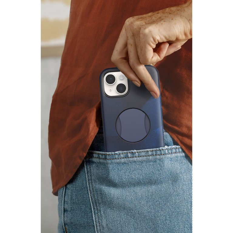 OtterBox OtterGrip Symmetry Case for MagSafe for iPhone 14 - Blue