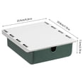 thumbnail image 2 of Cajón Caja De Almacenamiento Organizador De Tiro Oculto A Prueba De Polvo Perforación Libre Escritorio Parte Inferior Colgando Misceláneas Ocultas Caja De Clasificación Gabinete Soporte Pegado Yuarrent HA026384-02, 2 of 7