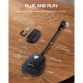 thumbnail image 3 of DEWENWILS Outdoor Wireless Remote Control Outlet, 2 Independent Control Sockets Weatherproof Electrical Remote Control Switch, 15A Heavy Duty with 2, 3 of 7