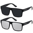 thumbnail image 1 of Gafas de sol cuadradas polarizadas LYZOIT sobredimensionadas con protección UV400 para hombres y mujeres, 1 of 6