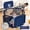 Blue, variant on HioHa Pet Playpen, Pet Playard with Basketball Hoop, Portable Hexagon Play Yard, Foldable Fence for Dog Cat Small Pets