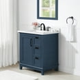 thumbnail image 5 of Ove Decors Pembroke 30 in W x 22 in D Greyish Blue Single Sink Bathroom Vanity with Engineered Marble Countertop, 5 of 15
