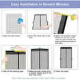 thumbnail image 7 of High-Density Magnetic Screen Door Mesh for Home and Patio, Tear Resistant Backdoor Screen Net with Magnetic Closure Fit for Door Size:39x83 Inch, 7 of 7