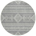 thumbnail image 2 of Addison Rugs Chantille Indoor/Outdoor Transitional Southwest Gray Washable Round Rug, 8' x 8', 2 of 6
