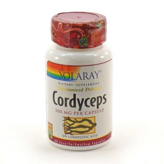 Solaray - Guaranteed Potency Cordyceps 500 mg. - 60 Vegetarian Capsules