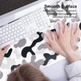 thumbnail image 5 of Black Grey White Camouflage Gaming Mouse Pad Desk Pad XL, Big Desk Pads PC Keyboard Waterproof and Non-Slip 31.5 x 15.7inches 3.5mm Thick, Cool Desk Mat for Keyboard and Mouse, 5 of 5