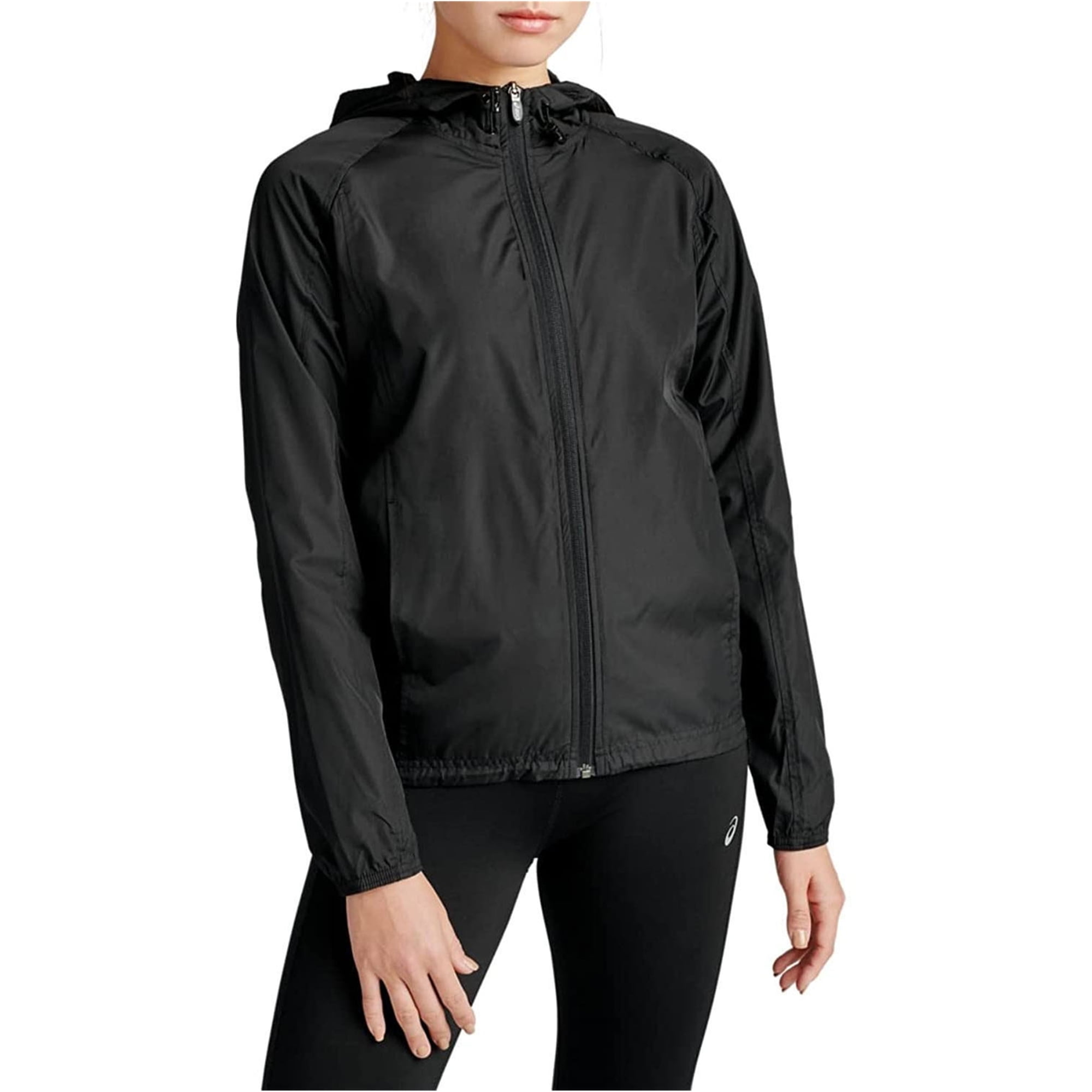 ASICS Womens Packable Jacket Black X Small Walmart