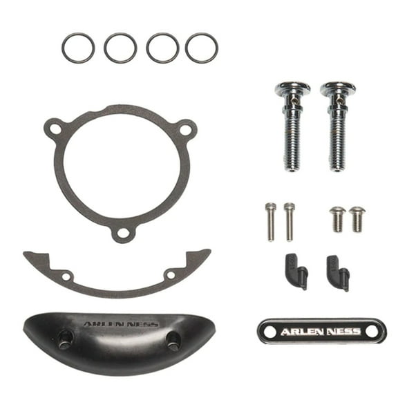 Arlen Ness Chrome Hardware Kit for Inverted/Method/Clear Tear/Sidekick (602-007)
