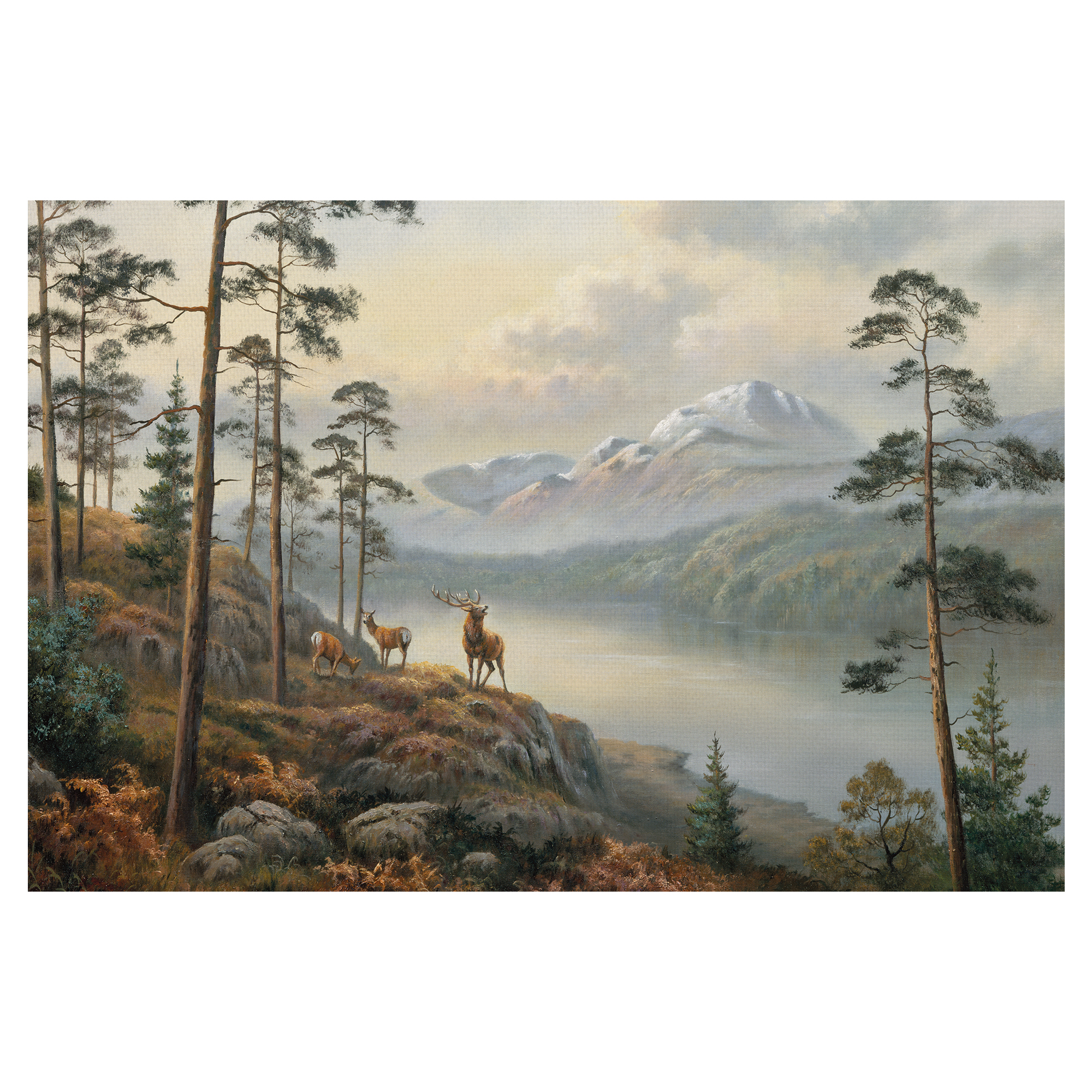 Call of the Wild by Wendy Reeves Deer in the Forest Canvas Art