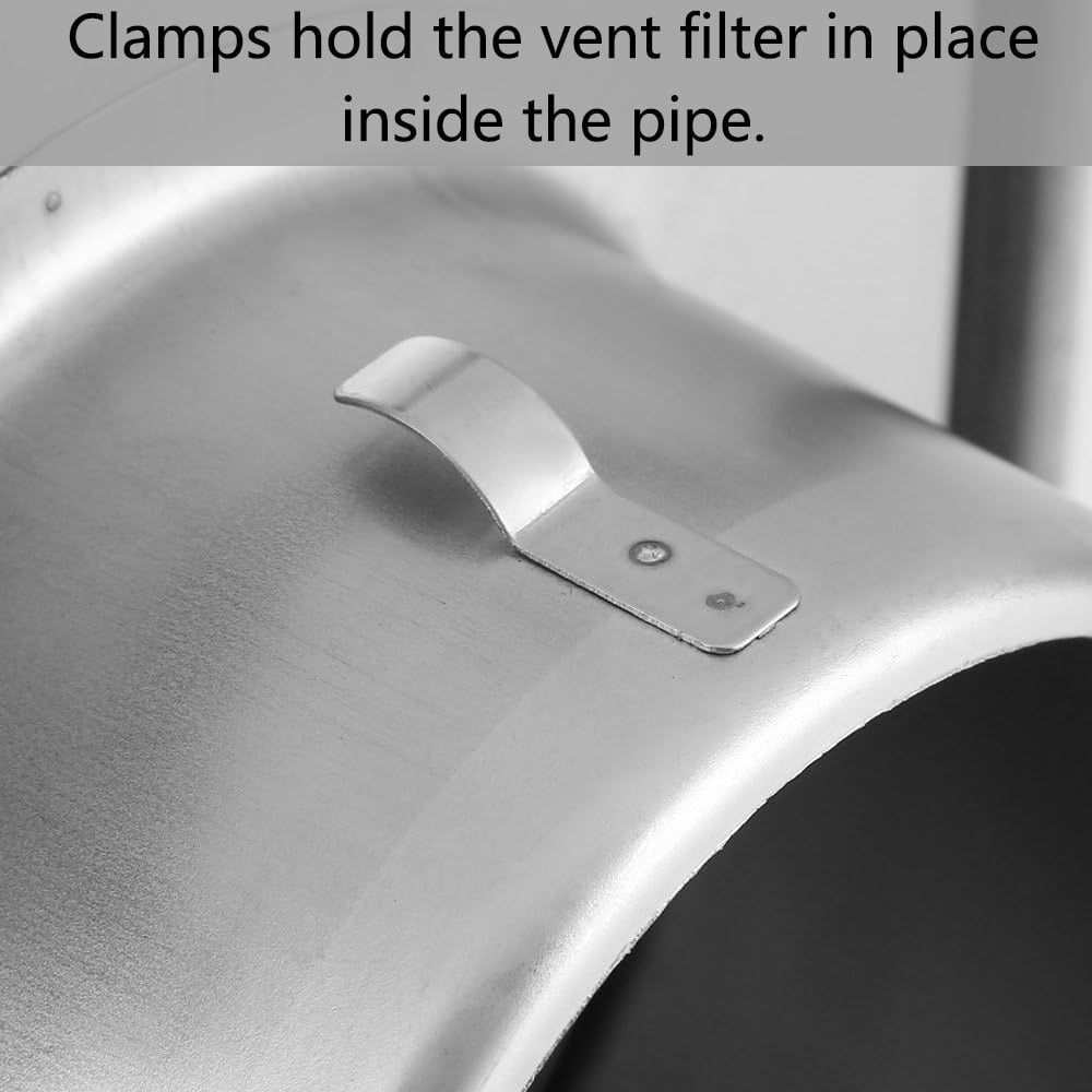 TOP-MAX 304 Stainless Steel Ventilation Grille with Movable Fins Weather Protection Outside Grille 3 Size Choice