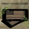 thumbnail image 7 of Distressed American Flag Funny Personalized License Plate Rust-proof Stainless Steel Metal License Plate Suitable For Men And Women 12.2" x 6.2", 7 of 7
