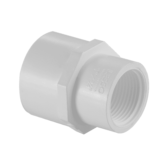 Lesso America 430-101 (5 Pack), Plumbing, PVC Pipe Fitting , Reducing Coupling  , SCH40, 3/4×1/2"