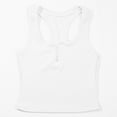thumbnail image 2 of Lixiuxyad Tank Tops for Women Women's Tanks Everyday Wear Low U Neck Fitted Sleeveless Design With Button Decoration Perfect For Pairing With Jeans Casual Pants Or Skirts(White M), 2 of 5