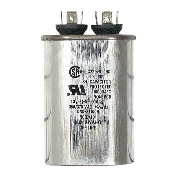 CR10X370 Exact Replacement Appliance 10 Mfd 370V Oval Capacitor