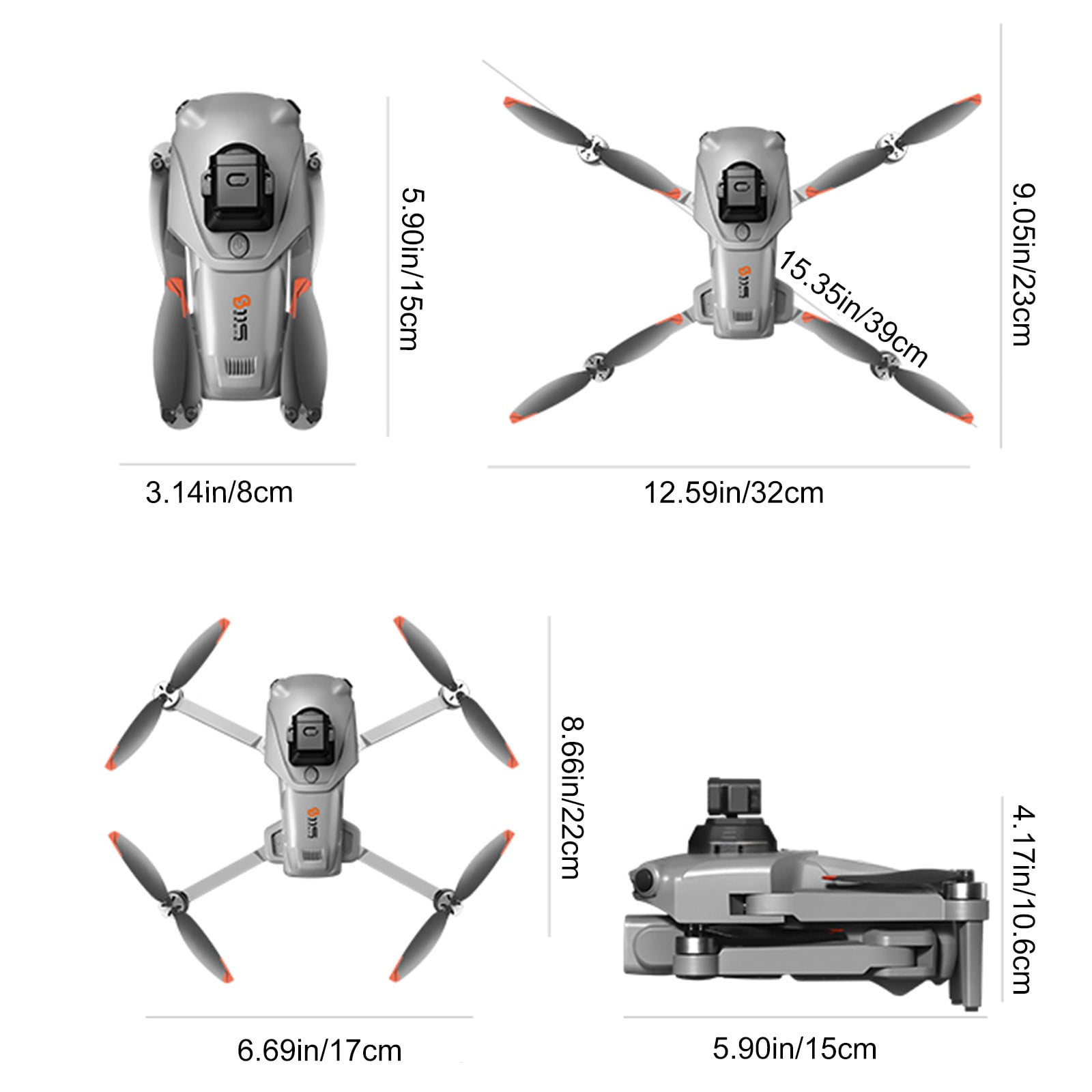 Gnmfd 4K GPS Drone with 6" Screen, 5G Remote, Brushless Motor, Laser Obstacle Avoidance, One Click Return, 25-Min Flight, RC Quadcopter for Aerial Photography and Professional Filming