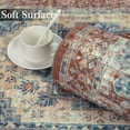 thumbnail image 6 of Garvee 5' x 7' Area Rug Washable Rug Vintage Persian Rug Floral Medallion Distressed Retro Floor Cover for Dining Room Home Office, Red, 6 of 6