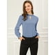 thumbnail image 3 of AllegK Dde San Patricio profesional Blusas de gade manlarcon cuello alto elegante pamujer Azul oscuro L, 3 of 6
