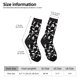 thumbnail image 2 of Balery Black White Leaves Calcetas Largas con Estampado para Hombre y Mujer – Suaves y Transpirables, Talla Única (US 5-11), 2 of 6