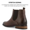 thumbnail image 6 of Vance Co. Mens Landon Tru Comfort Foam Pull-on Round Toe Chelsea Boot, 6 of 8