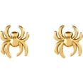 thumbnail image 2 of FB Jewels 14K Yellow Gold Spider Earrings, 2 of 3