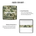 thumbnail image 5 of Rateoe Tropical Plants Green Pattern Tissue Box Cover, Modern Square Decorative Leather Facial Paper Case Organizer Holder Dispenser 5X5X5'', 5 of 8