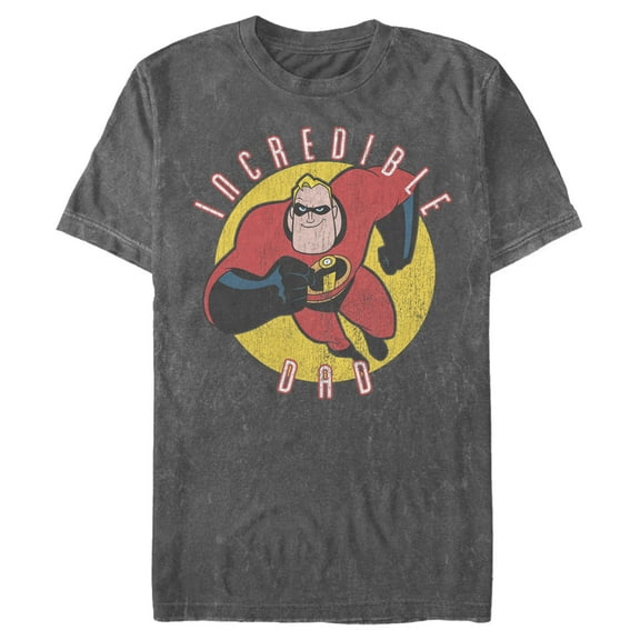 Men's The Incredibles Incredible Dad Graphic Tee Charcoal 2X Large