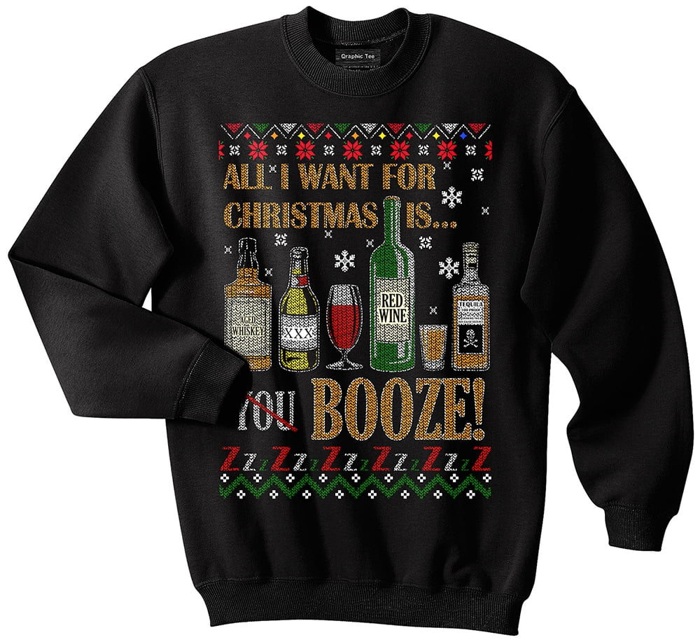 Drinks Ugly Christmas Sweater, Booze, Alcohol, Drunk ...