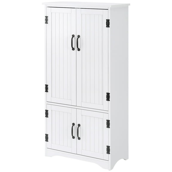 HOMCOM 48.5"  Kitchen Pantry, Storage Cabinet, Cupboard Organizer