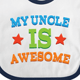 thumbnail image 4 of Inktastic My Uncle is Awesome Boys or Girls Baby Bib, 4 of 4