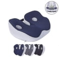 thumbnail image 1 of Memory Foam Sit Bone Relief Seat Cushion For Butt Lower Back Hamstrings Hips Ischial Tuberosity Reduce Fatigue Chair xinhan Black, 1 of 5