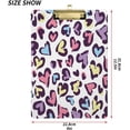 thumbnail image 2 of FMSHPON Heart Leopard Clipboard Hardboard Wood Nursing Clip Board and Pull for Standard A4 Letter 13x9 inches, 2 of 7