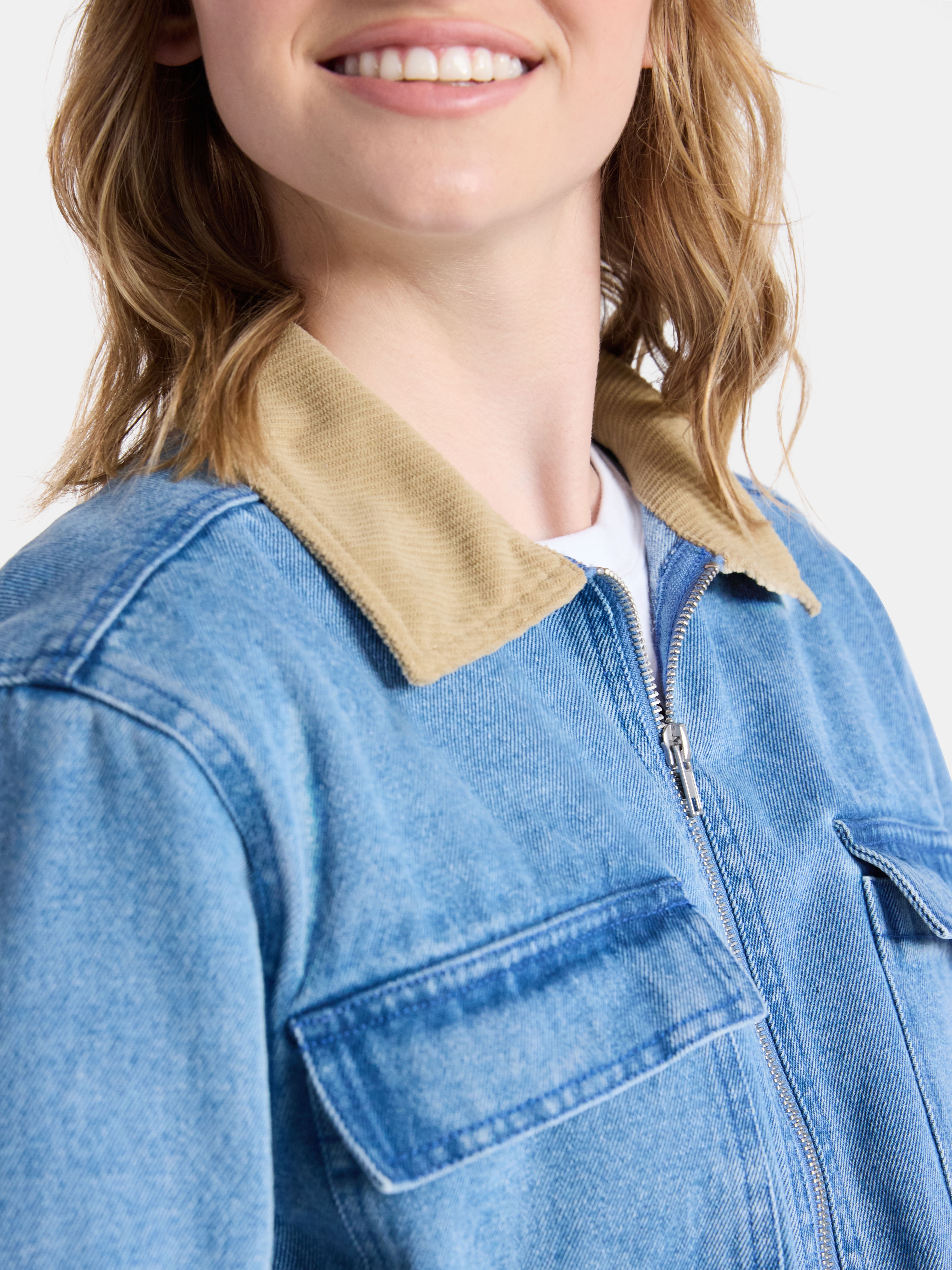 Netflix Stranger Things Cotton Denim Jacket from No Boundaries Netflix Stranger Things Cotton Denim Jacket from No Boundaries