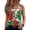 Green, variant on Womens Casual U Neck Tank Top Vintage Graffiti Soccer Football Top Country Flag Letter Print Loose Fit Sports Vest For Game Day Daily Holiday Outfit
